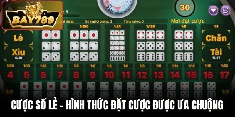 Kinh Nghiệm Đặt Cược Số Lẻ Chuẩn Nhất Từ Dân Chơi BAY789 2 Cược số lẻ - Hình thức đặt cược được ưa chuộng